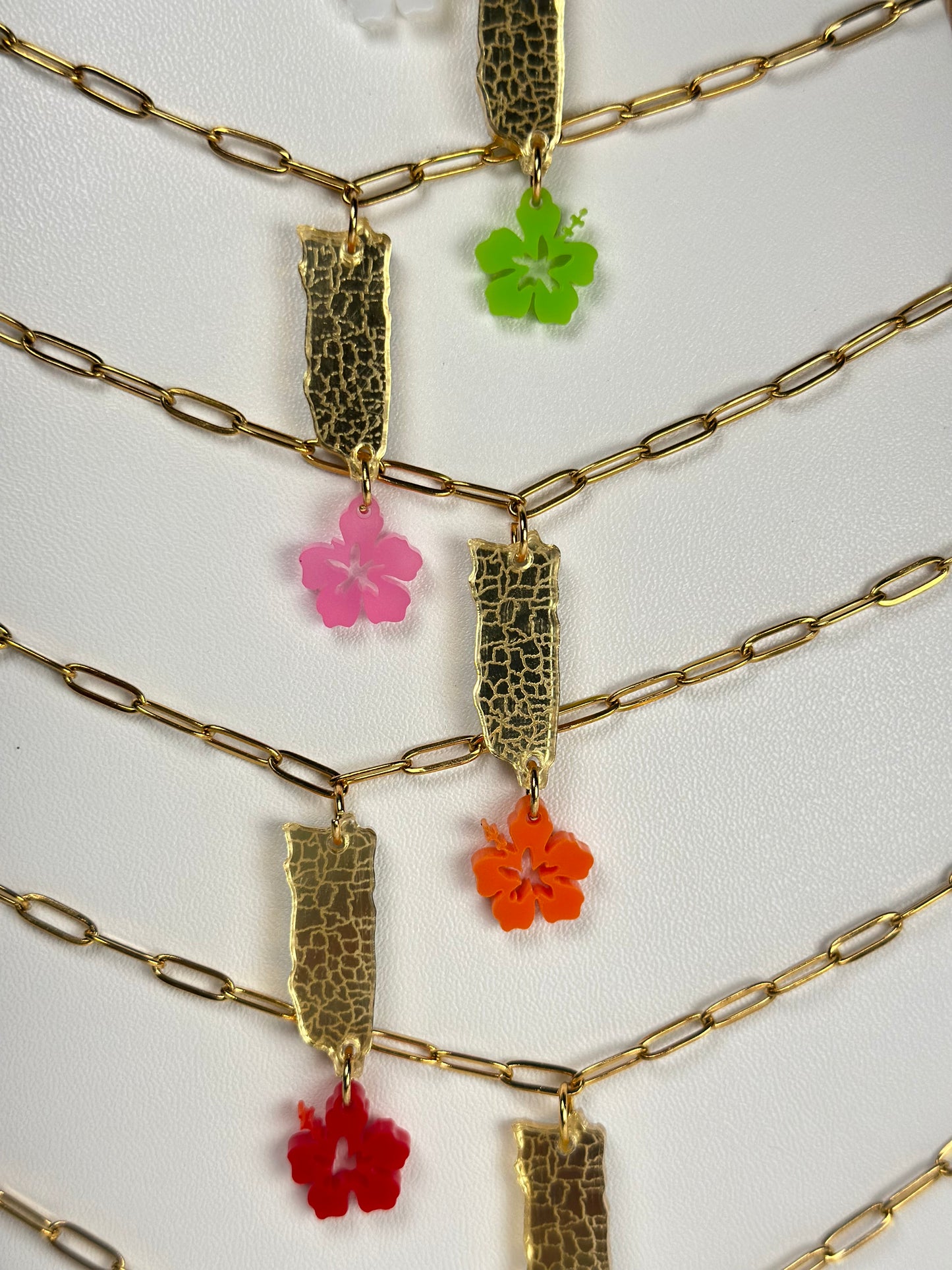 78 Pueblos PR Map Necklace