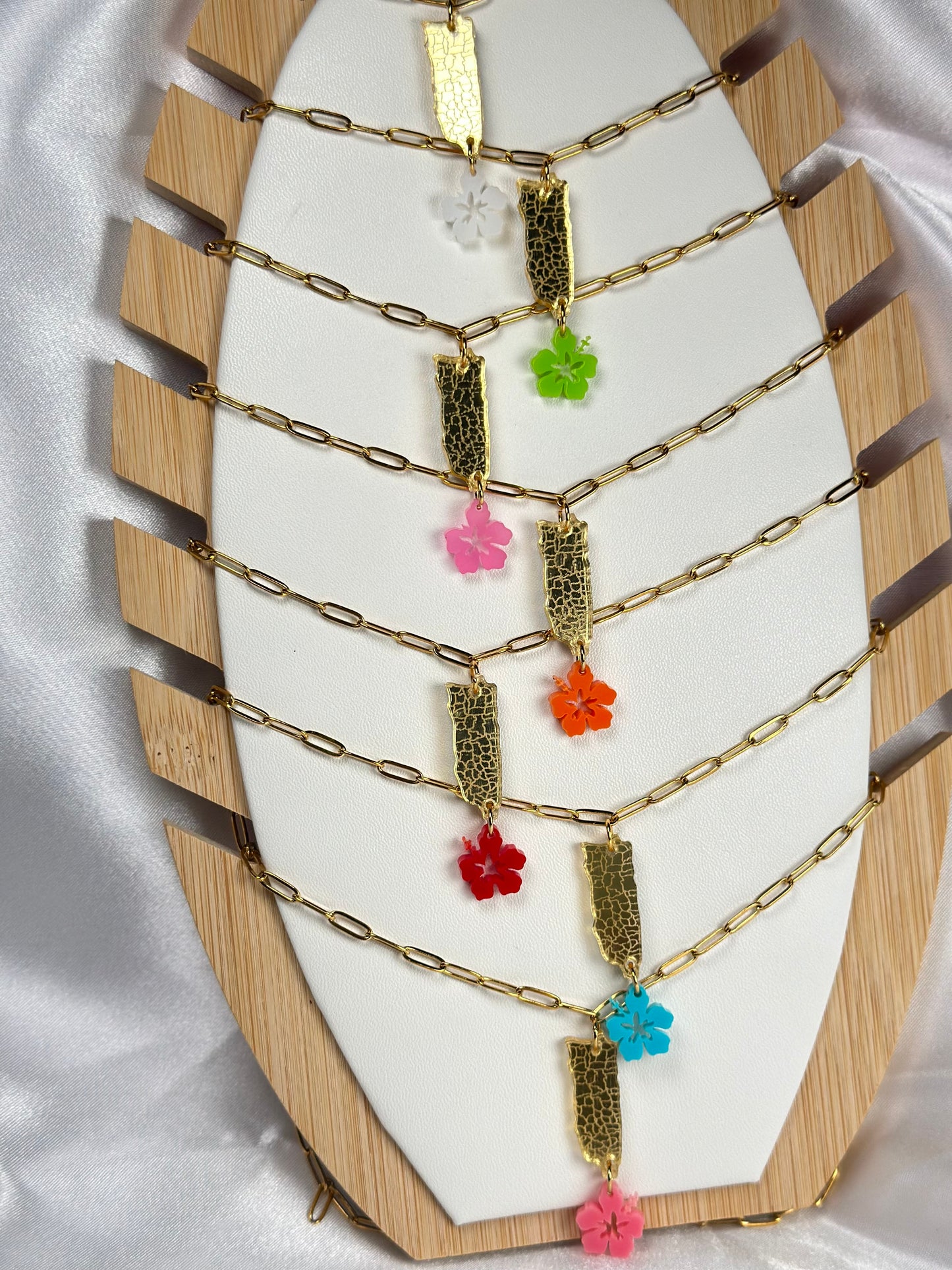 78 Pueblos PR Map Necklace