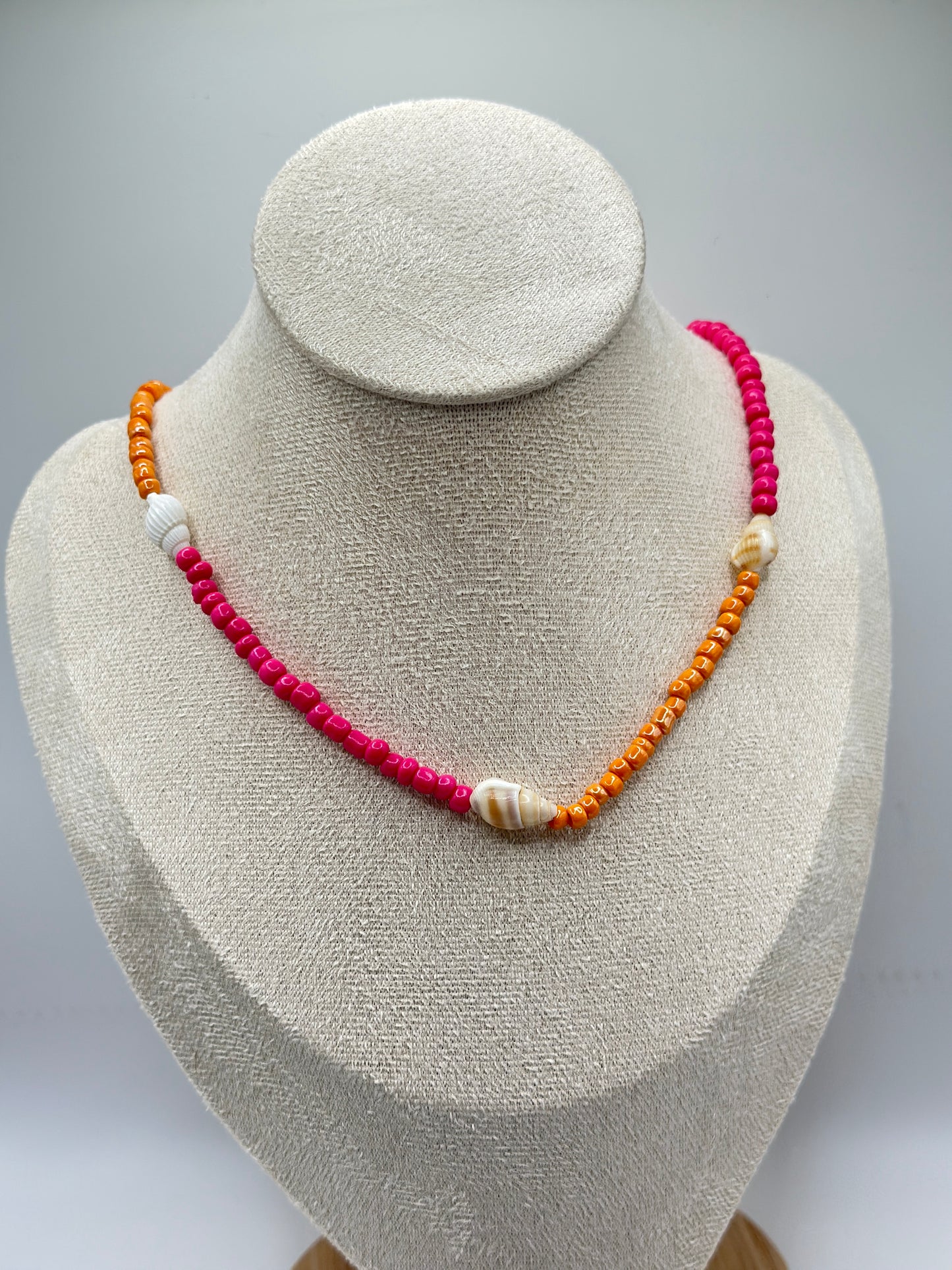 Pink Orange Necklace