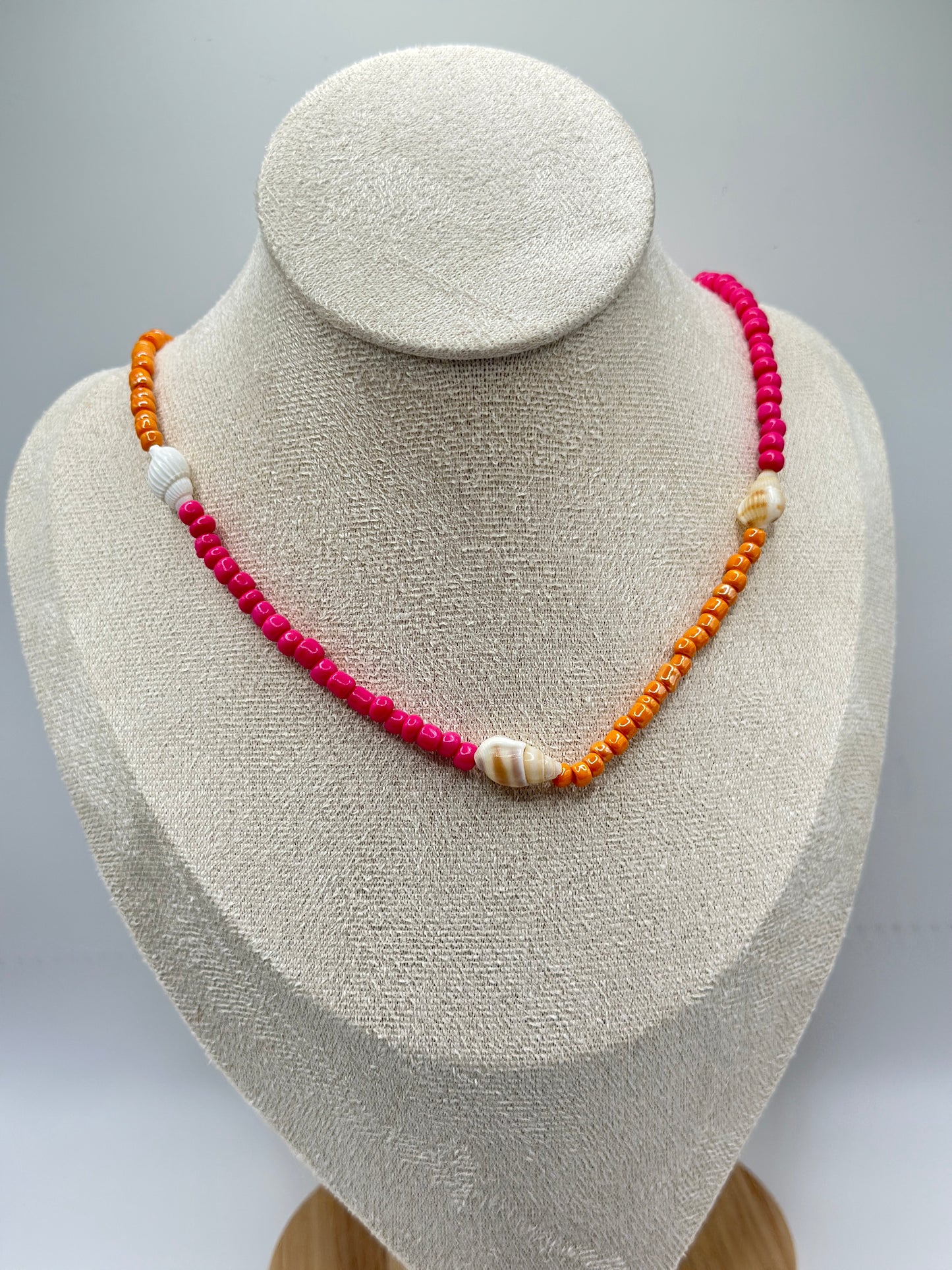 Pink Orange Necklace