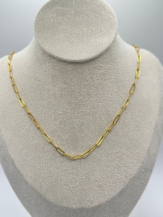 Regular Paperclip Necklace 18”
